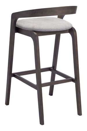   Gray Padded Seat Bar Stools (2) | Oroa.com