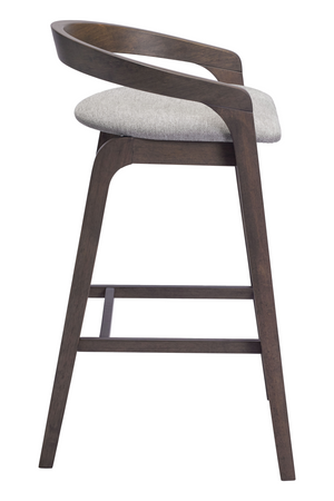   Gray Padded Seat Bar Stools (2) | Oroa.com