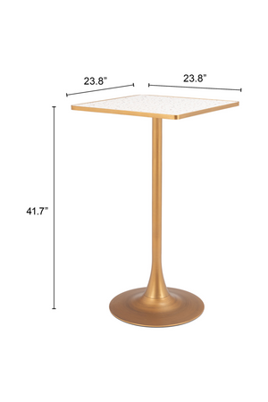   Square Terrazzo Bar Table | Oroa.com
