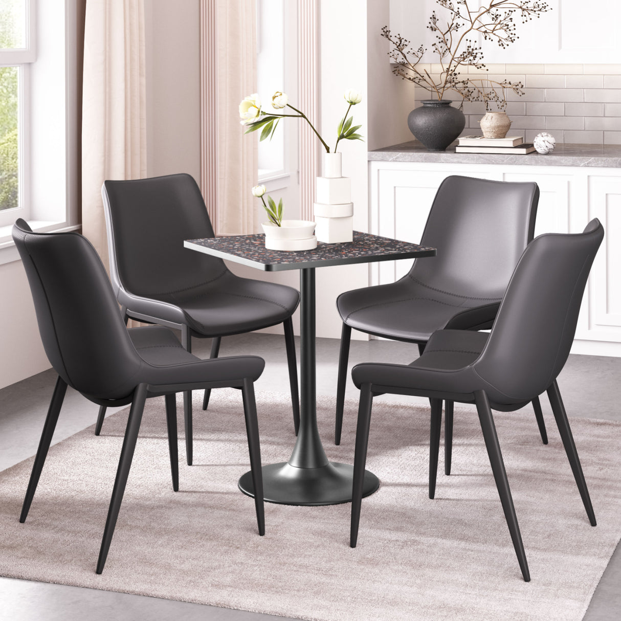   Square Terrazzo Bistro Table | Oroa.com