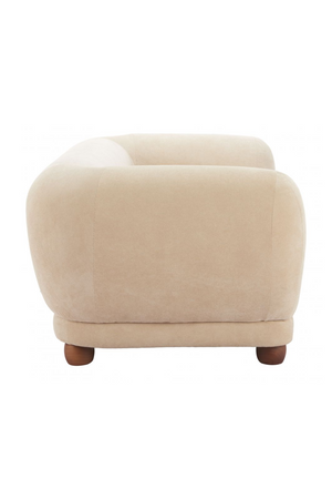   Taupe Corduroy Loveseat | Oroa.com