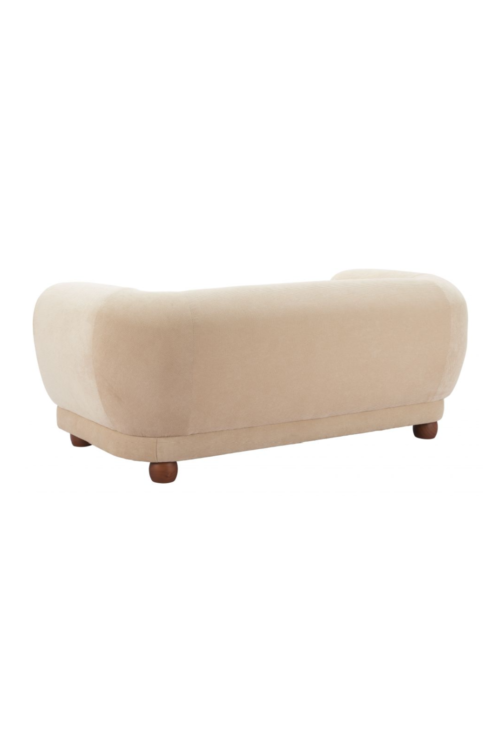   Taupe Corduroy Loveseat | Oroa.com