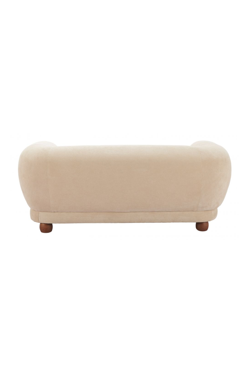   Taupe Corduroy Loveseat | Oroa.com