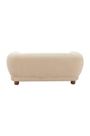   Taupe Corduroy Loveseat | Oroa.com