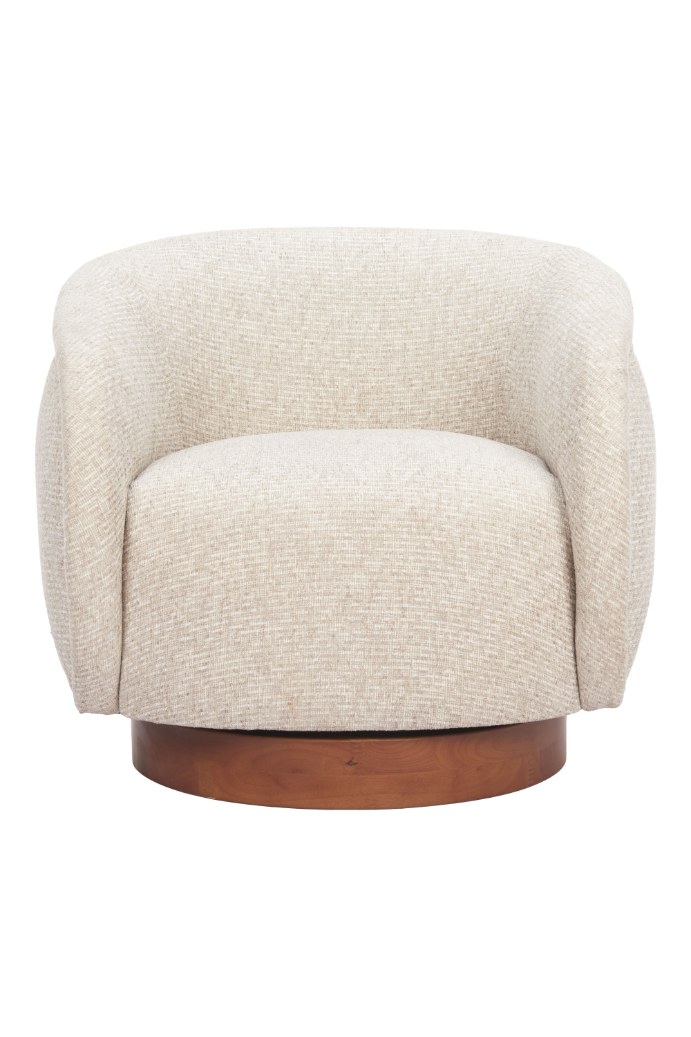   Beige Swivel Lounge Chair | Oroa.com