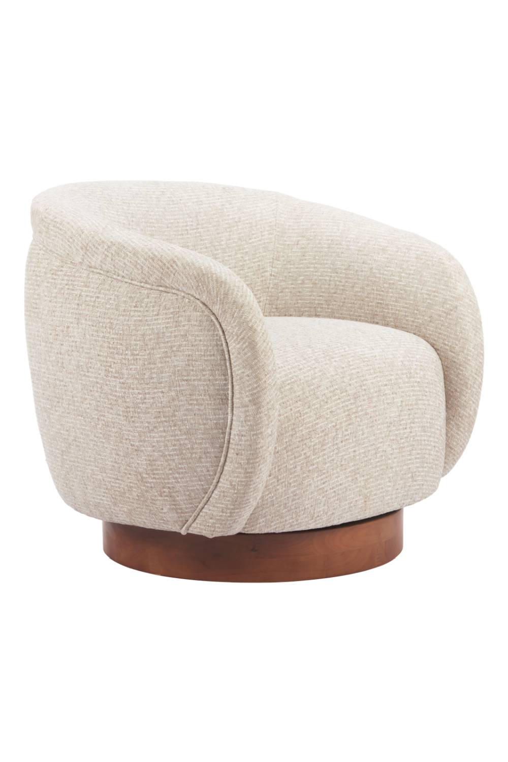   Beige Swivel Lounge Chair | Oroa.com