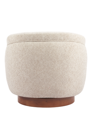   Beige Swivel Lounge Chair | Oroa.com