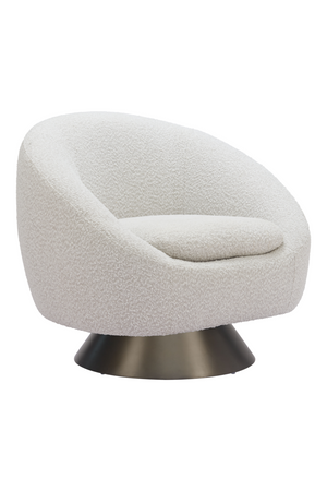   Bronze Base Gray Swivel Chair | Oroa.com