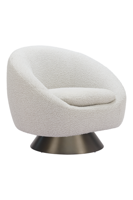   Bronze Base Gray Swivel Chair | Oroa.com