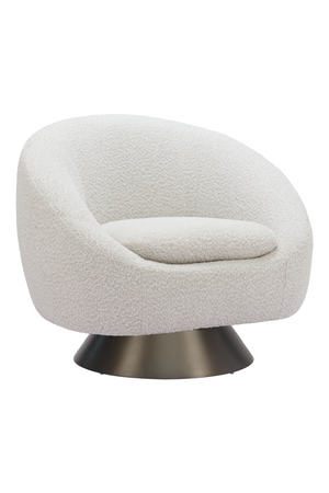   Bronze Base Gray Swivel Chair | Oroa.com