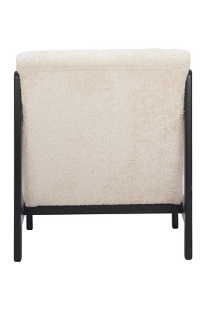   Beige Channeled-Back Lounge Chair | Oroa.com