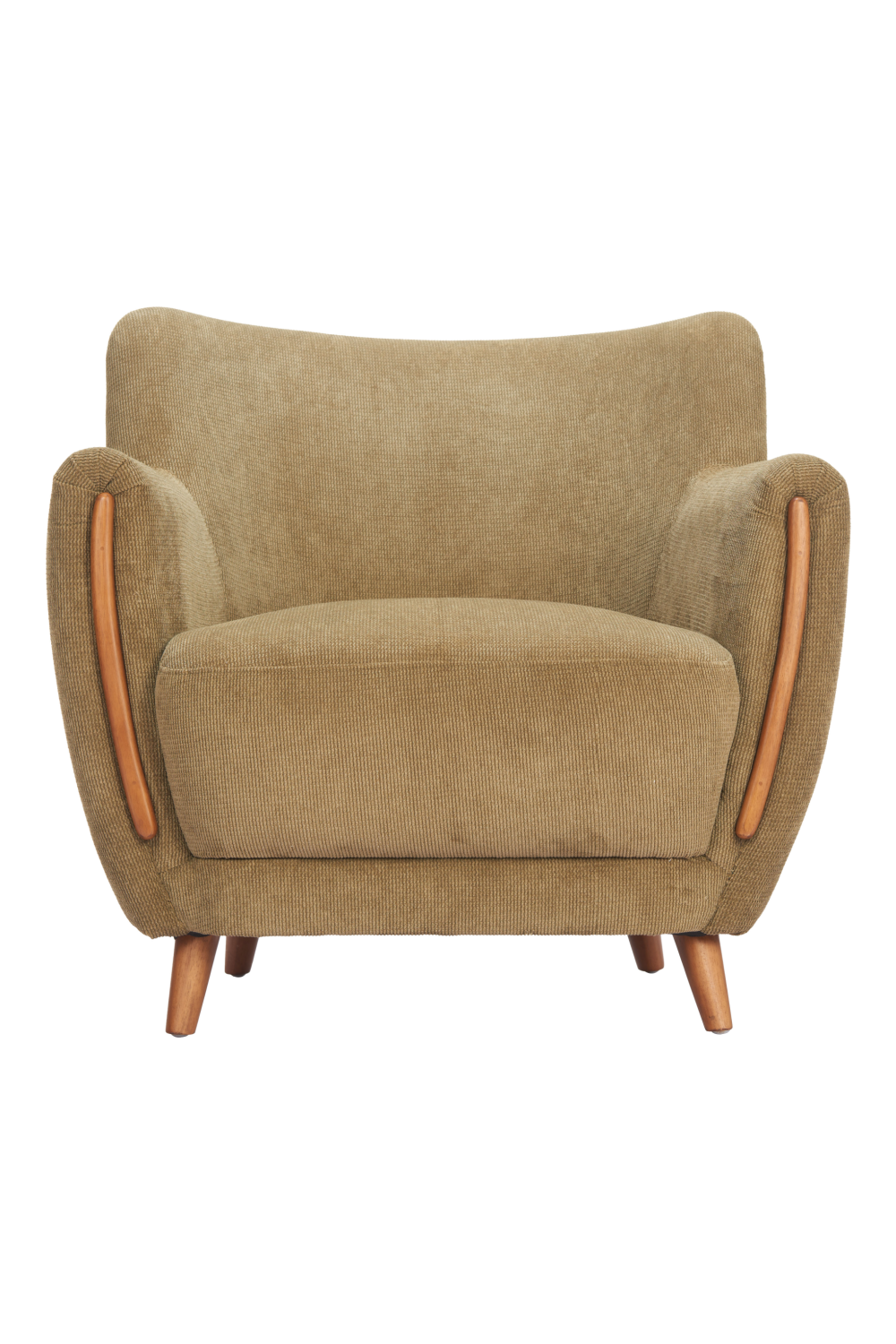   Green Corduroy Lounge Chair | Oroa.com