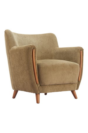   Green Corduroy Lounge Chair | Oroa.com