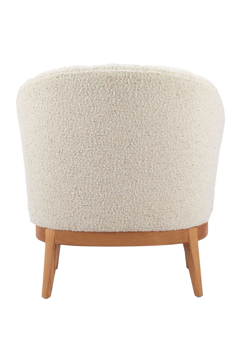   Beige Curved-Back Lounge Chair | Oroa.com