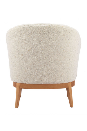   Beige Curved-Back Lounge Chair | Oroa.com