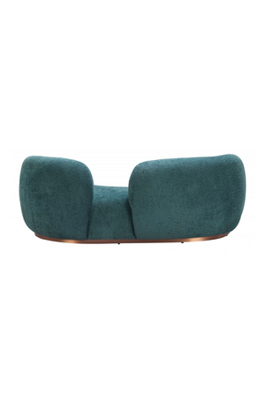   Teal Colored Curved Sofa | Oroa.com