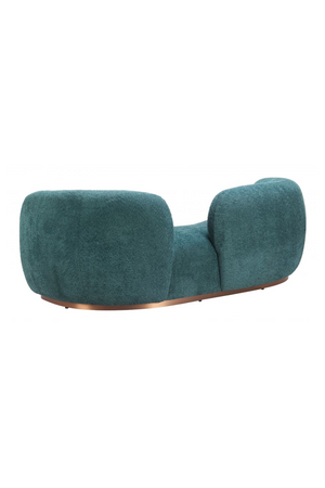   Teal Colored Curved Sofa | Oroa.com