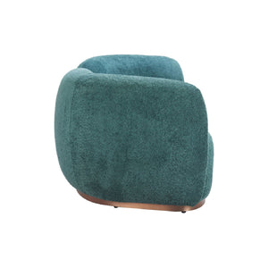   Teal Colored Curved Sofa | Oroa.com