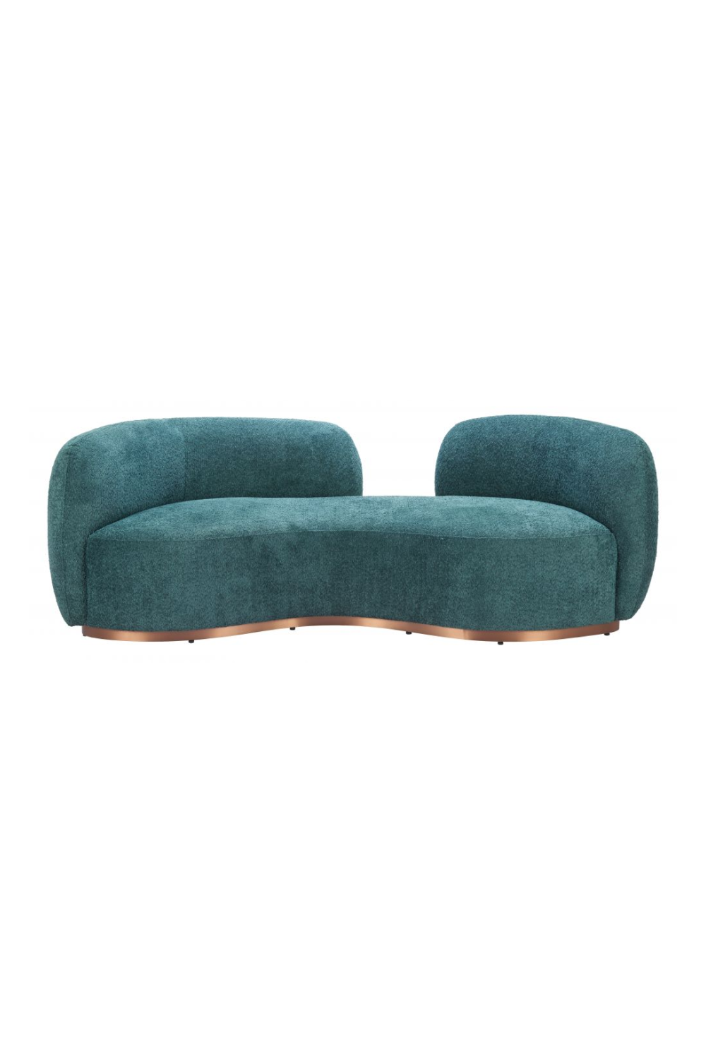   Teal Colored Curved Sofa | Oroa.com