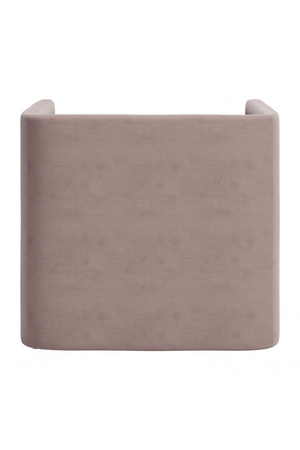   Taupe Velvet Angular Lounge Chair | Oroa.com