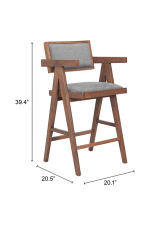   Rubberwood Framed Counter Stools (2) | Oroa.com