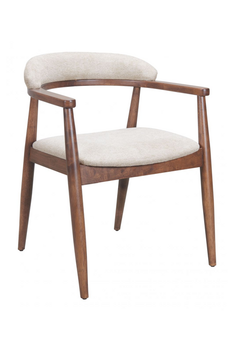   Wood Framed Beige Dining Chair | Oroa.com