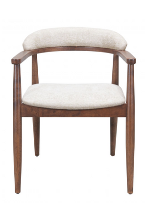  Wood Framed Beige Dining Chair | Oroa.com