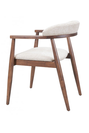  Wood Framed Beige Dining Chair | Oroa.com