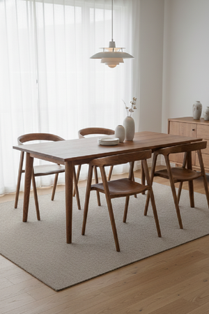   Wood Framed Beige Dining Chair | Oroa.com