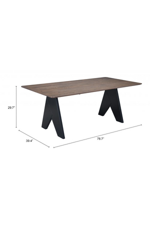   Rectangular Rubberwood Dining Table | Oroa.com