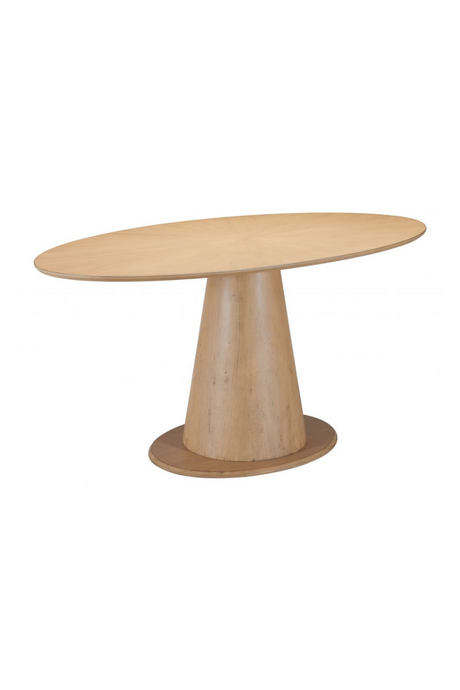   Oval Rubberwood Dining Table | Oroa.com