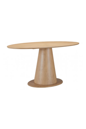   Oval Rubberwood Dining Table | Oroa.com