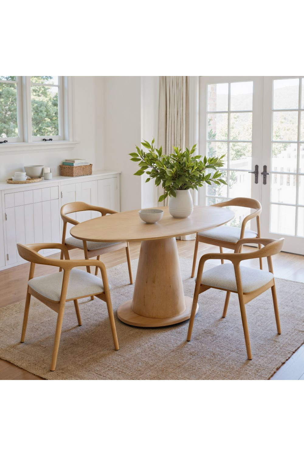   Beige Seat Dining Chair | Oroa.com