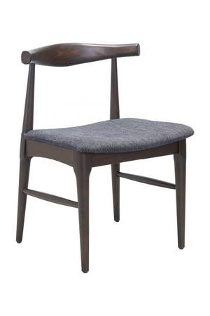   Dark Wooden Dining Chairs (2) | Oroa.com