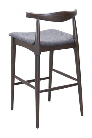   Dark Wooden Bar Stools (2) | Oroa.com