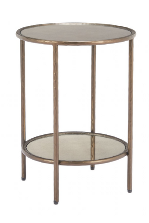   Round Mirror Glass Side Table | Oroa.com