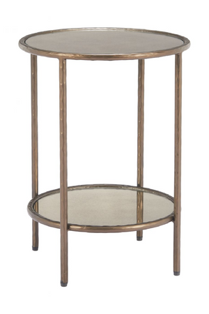   Round Mirror Glass Side Table | Oroa.com