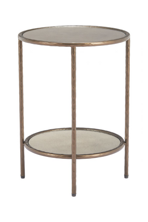   Round Mirror Glass Side Table | Oroa.com