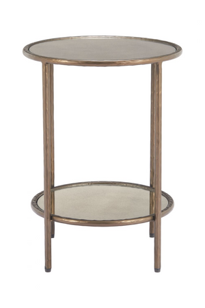   Round Mirror Glass Side Table | Oroa.com