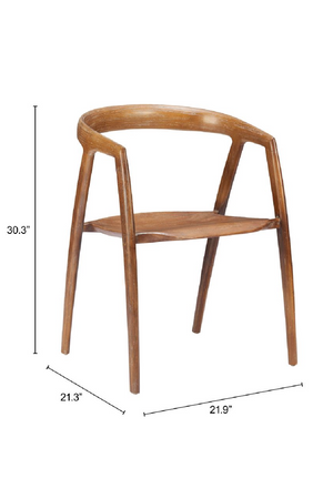   Elm Wood Dining Chairs (2) | Oroa.com
