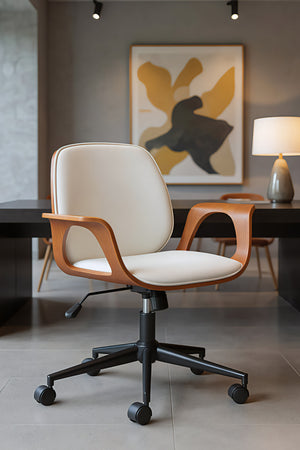   Modern White Office Chair | Oroa.com