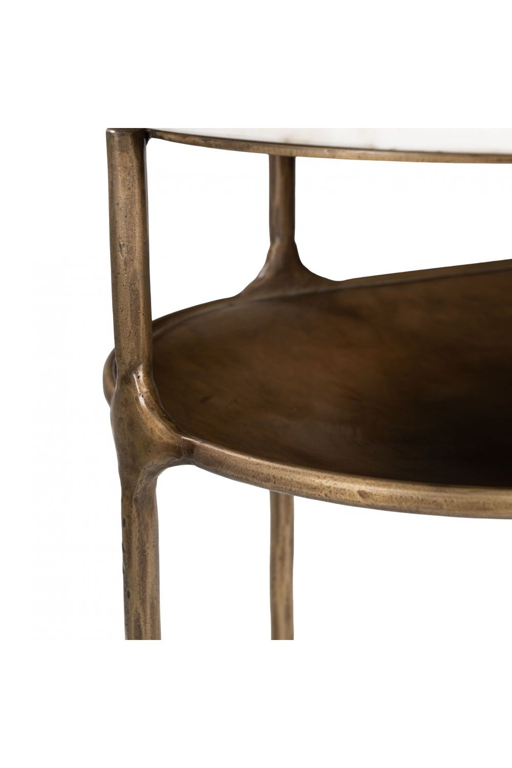   Oval White Marble Console Table | Oroa.com