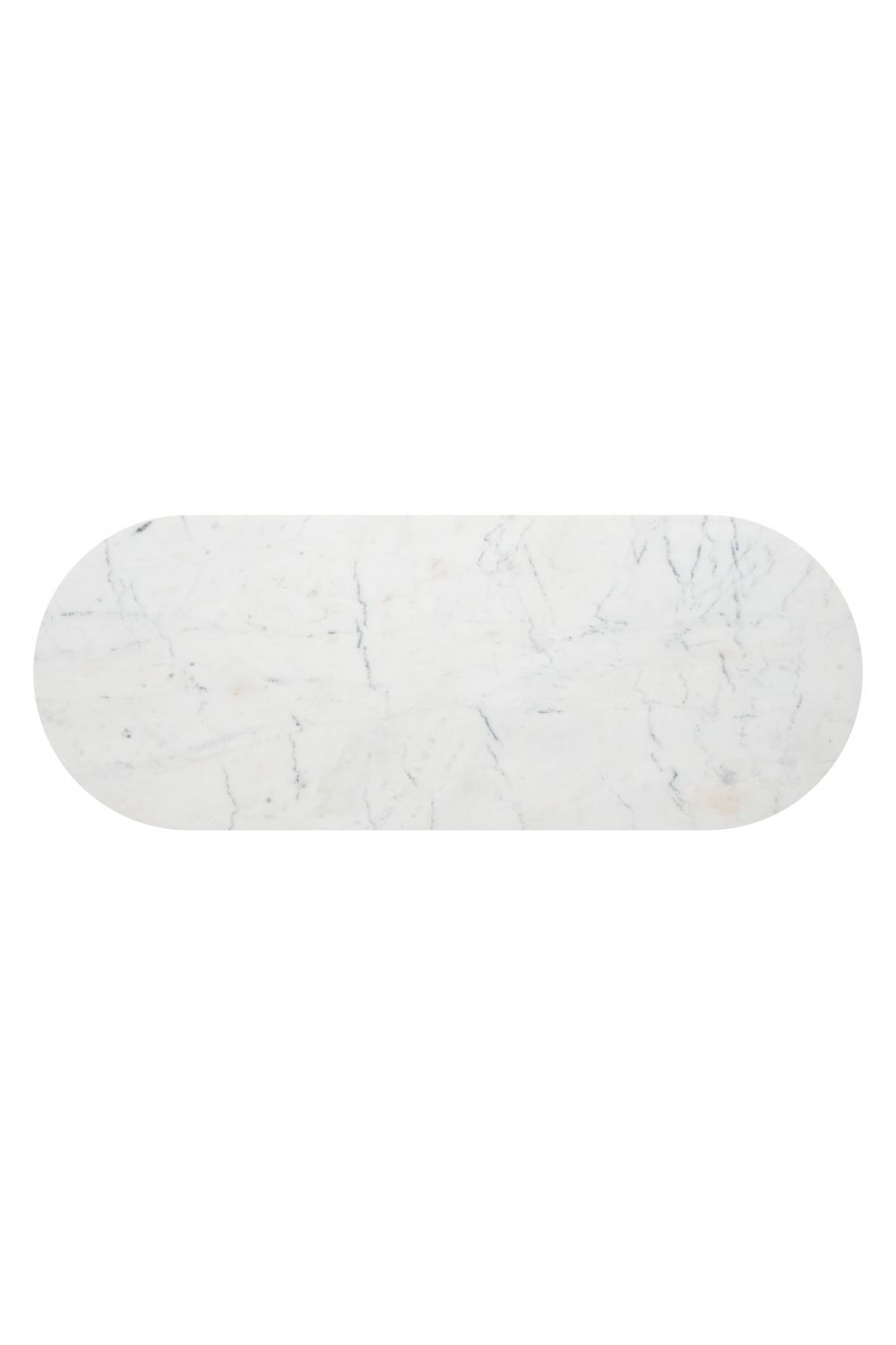   Oval White Marble Console Table | Oroa.com