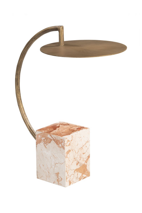   Curved Brass Side Table | Oroa.com