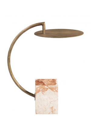  Curved Brass Side Table | Oroa.com