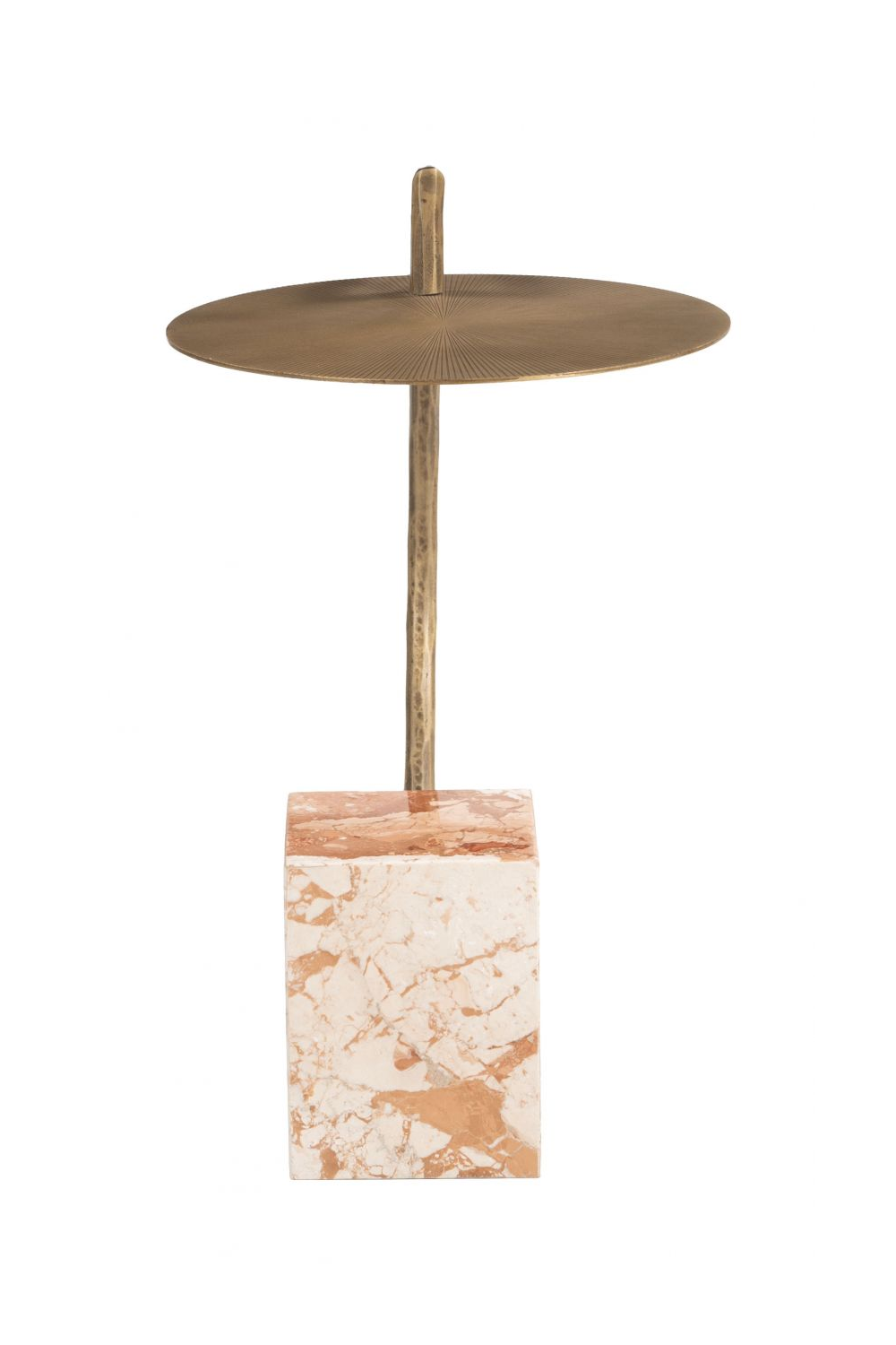   Curved Brass Side Table | Oroa.com