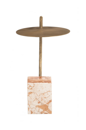   Curved Brass Side Table | Oroa.com