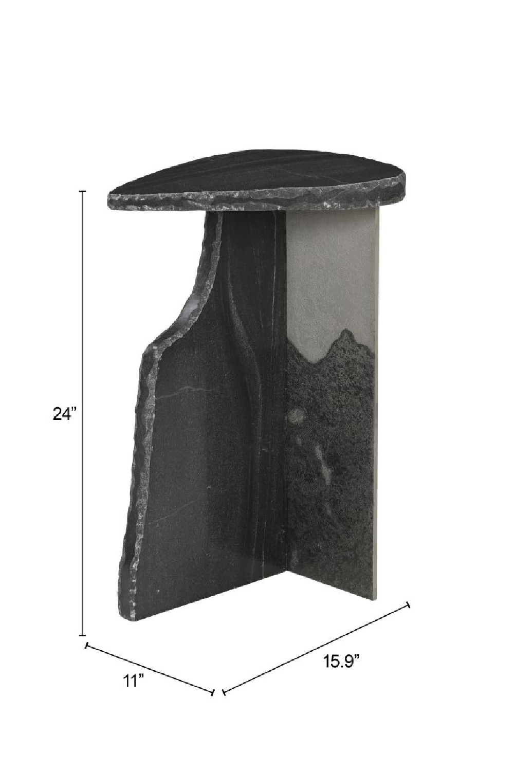   Organic-Shaped Marble Side Table | Oroa.com