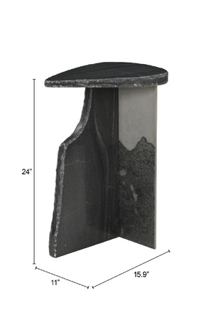   Organic-Shaped Marble Side Table | Oroa.com