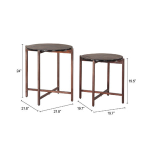   Black Cast Glass Coffee Tabled (2) | Oroa.com